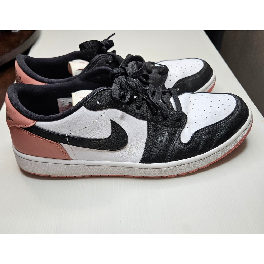 Nike Air Jordan 1 Low Golf Rust Pink Black White DD9315-106 Mens 14